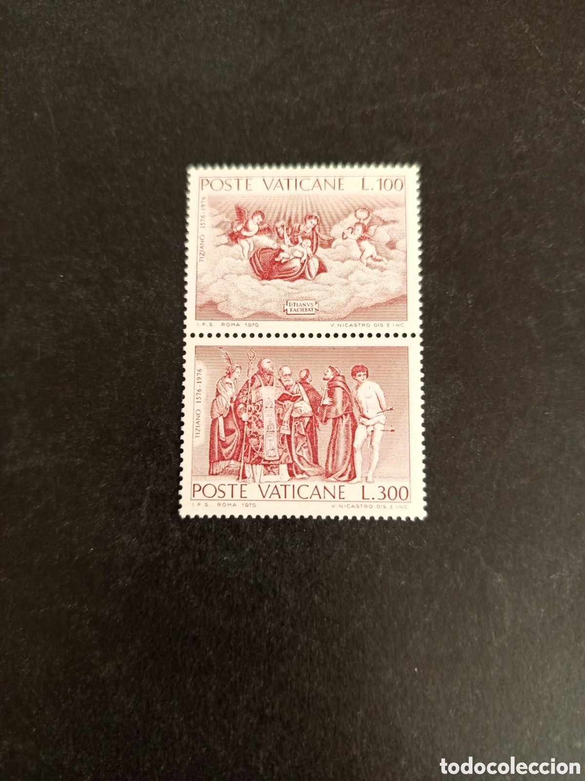 Sellos: Vaticano, 1976. Tiziano .Yv 611/2. Completa en nuevo en pareja. Pedido m&iacute;nimo 3 &euro;. Ver fotos.