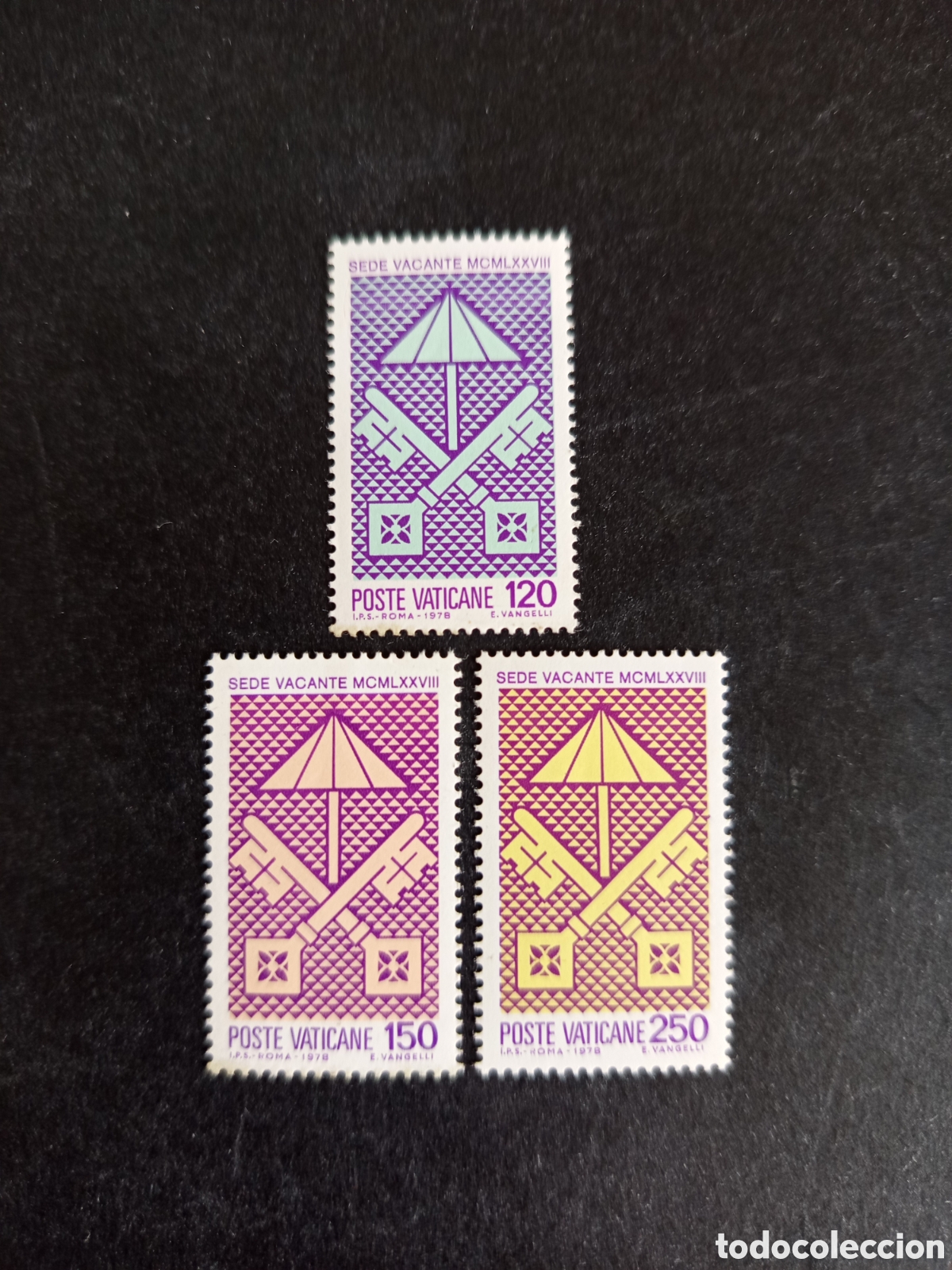 Sellos: Vaticano, 1978. Sede Vacante. Yv 656/8. Serie completa en nuevo.Pedido m&iacute;nimo 3 &euro;. Ver fotos.