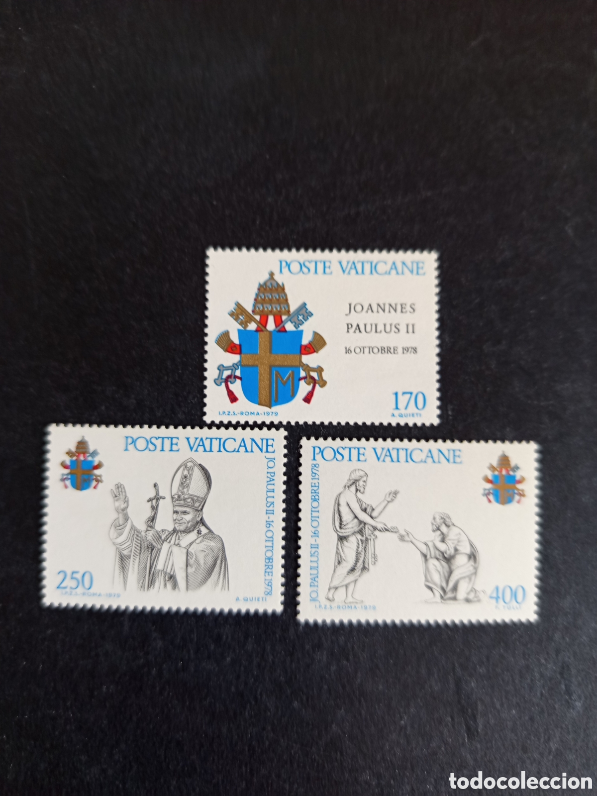 Sellos: Vaticano, 1979. S.S. San Juan Pablo II. Yv 666/8. Serie completa en nuevo.Pedido m&iacute;nimo 3 &euro;.