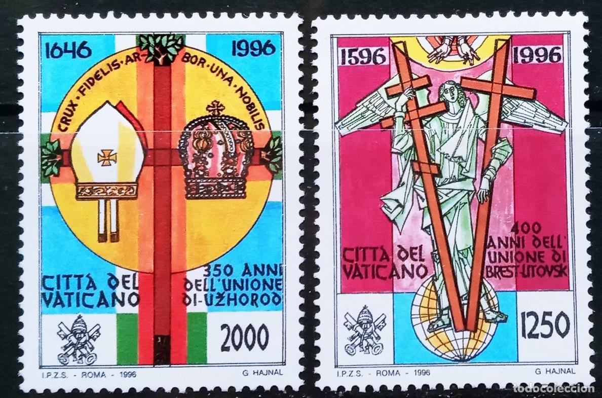 Sellos: VATICANO - IVERT 1034/35 NUEVOS ** 400&ordm; ANIV. UNION DE BREST-LITOVSK A&Ntilde;O 1996