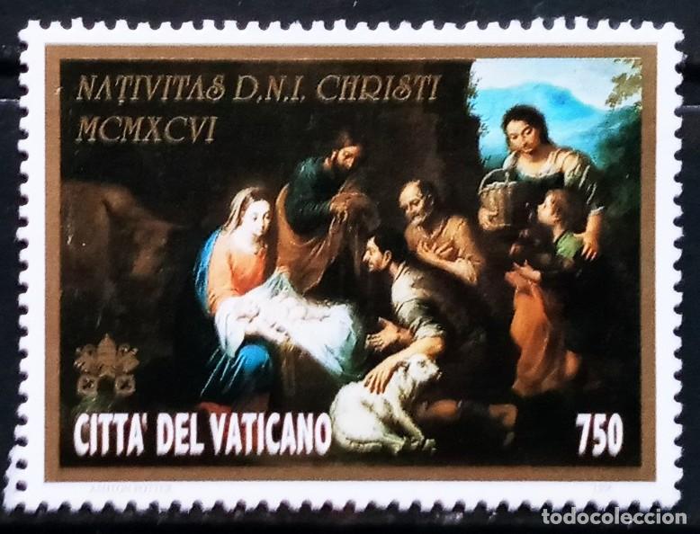 Sellos: VATICANO - IVERT 1058 NUEVO ** NAVIDAD A&Ntilde;O 1996