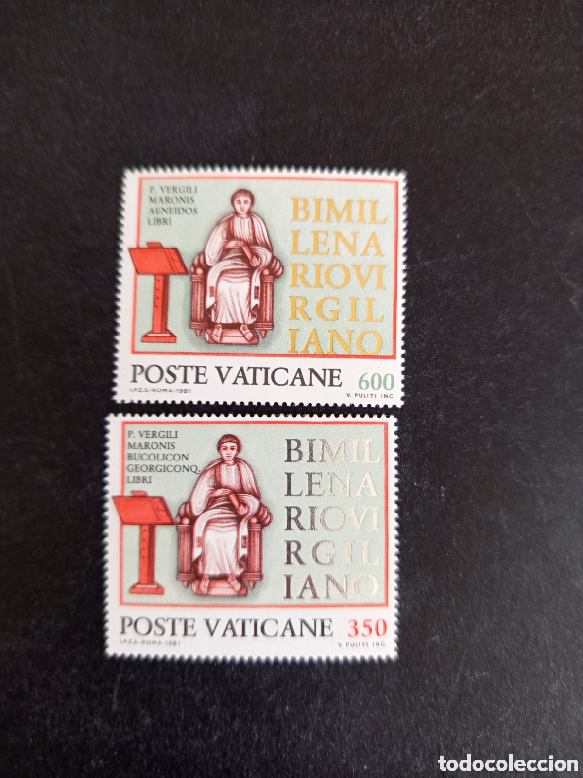 Sellos: Vaticano, 1981. Bimilenario de Virgilio. Yv 706/7. Serie completa en nuevo.Pedido m&iacute;nimo 3 &euro;.