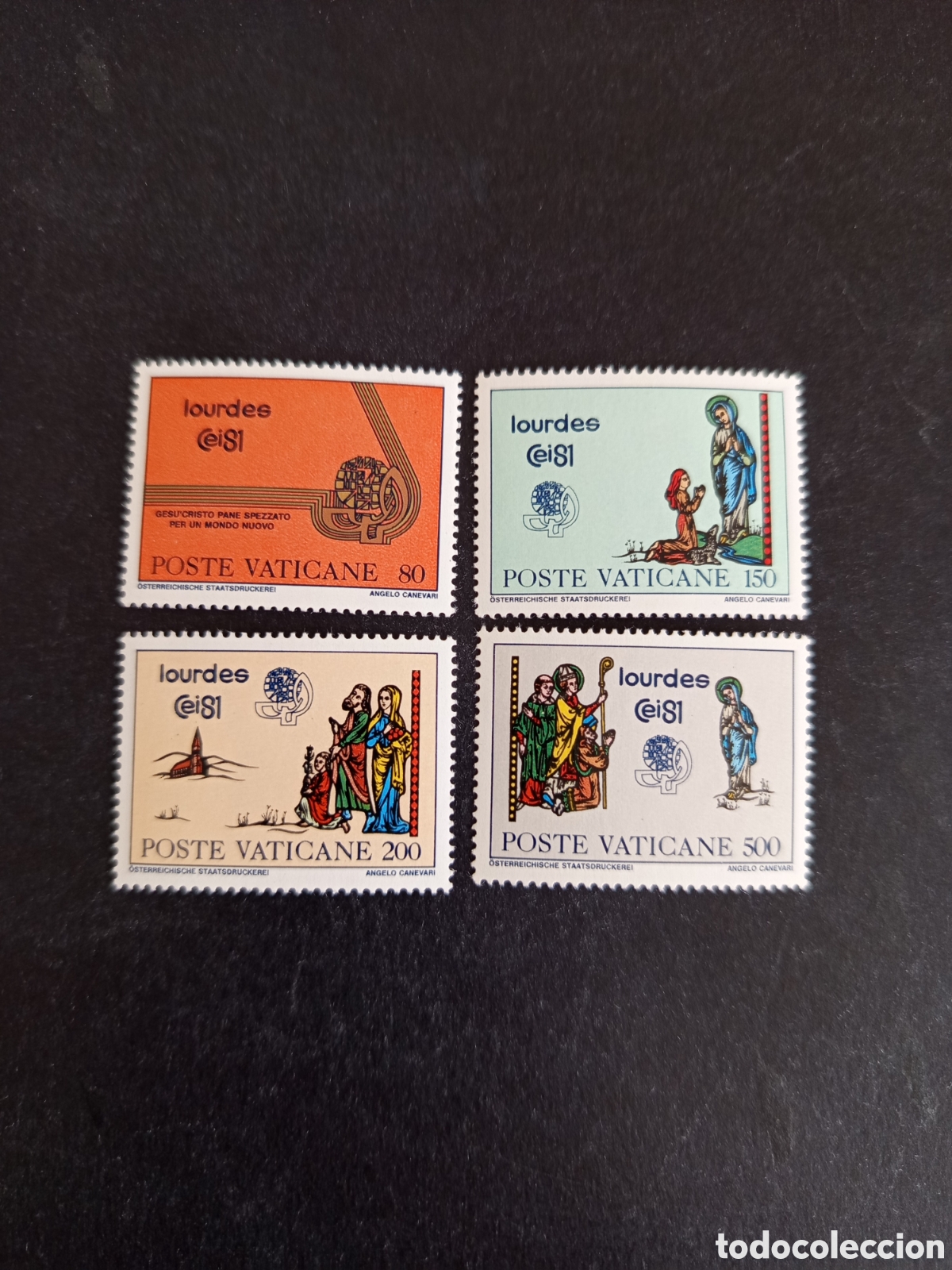 Sellos: Vaticano, 1981. Congreso Eucaristico, Lourdes. Yv 708/11 Serie completa en nuevo.Pedido m&iacute;nimo 3 &euro;.