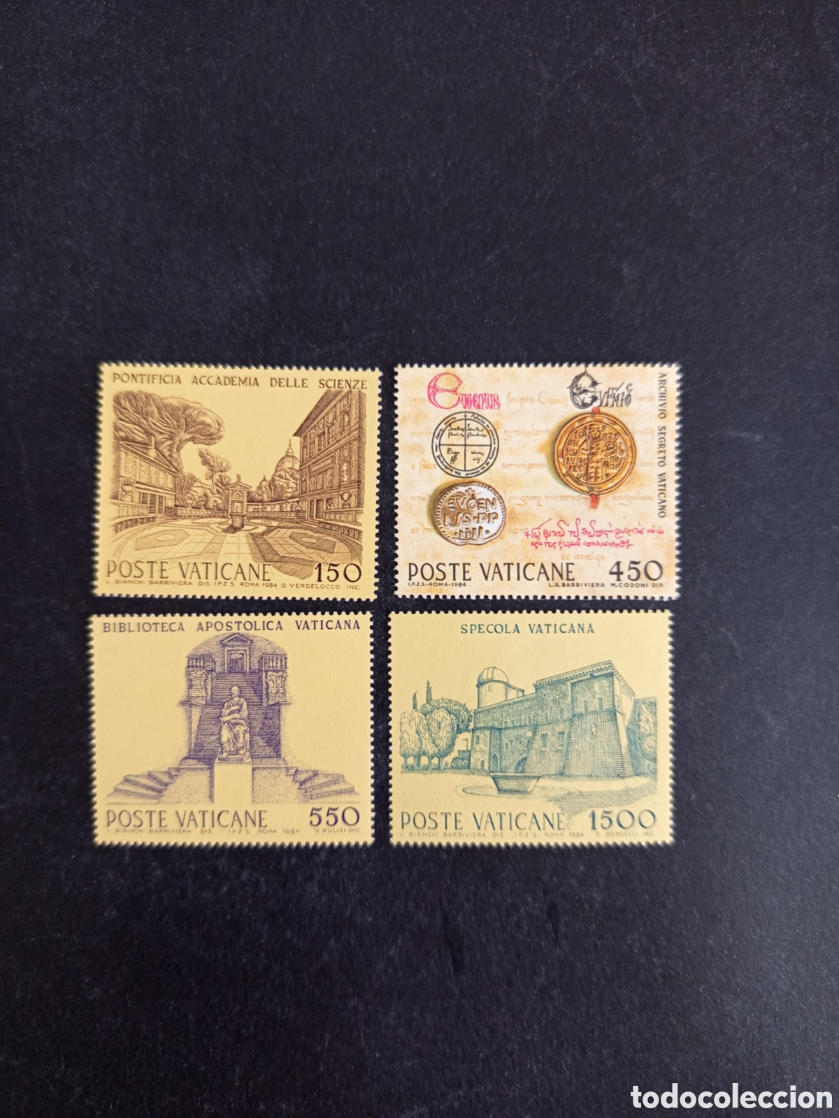 Sellos: Vaticano,1984. Instituciones Culturales y Cient&iacute;ficas. Yv. 751/4. Completa en nuevo.Pedido m&iacute;nimo3&euro;