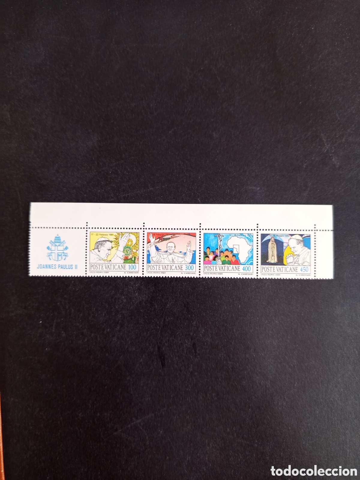 Sellos: Vaticano,1984.Viajes S.S. San Juan Pablo II. Yv. 756;759/61. NO completa en nuevo. Pedido m&iacute;nimo 3&euro;
