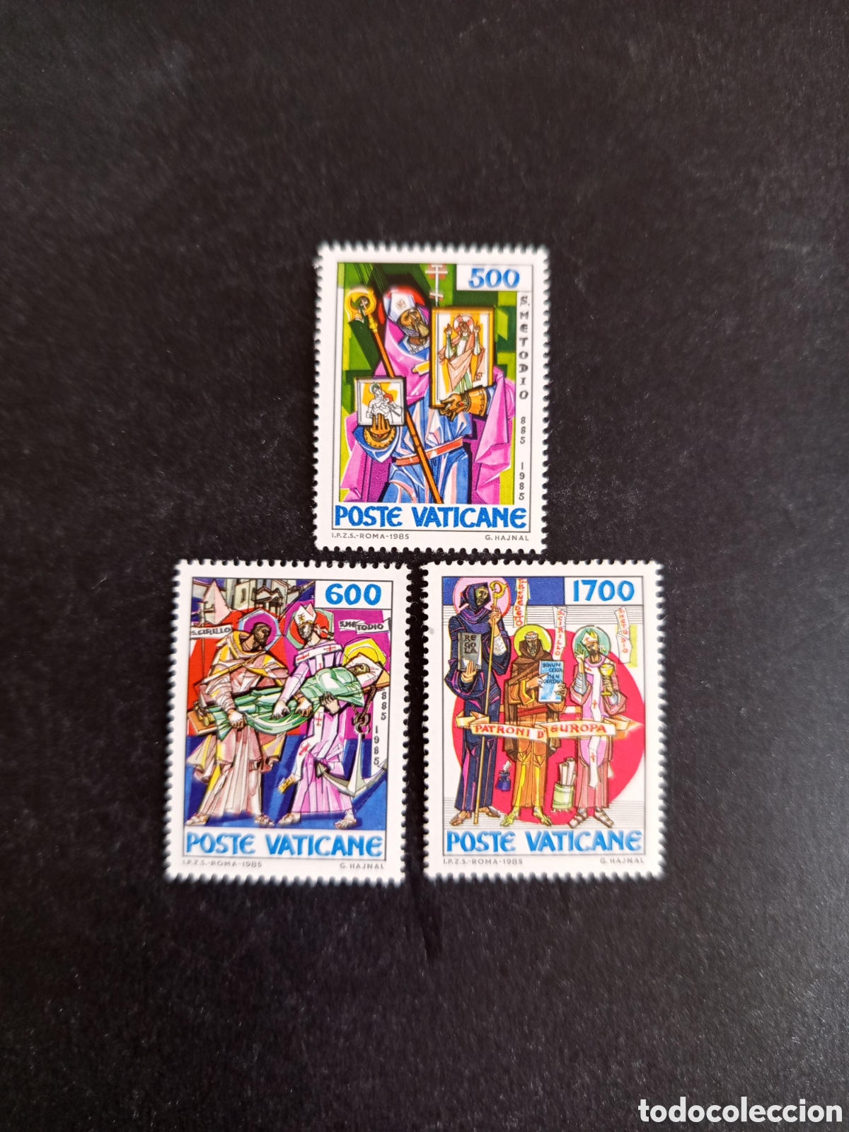 Sellos: Vaticano,1985. San Metodio. Yv. 770/2. completa en nuevo. Pedido m&iacute;nimo 3 &euro;. Ver fotos.