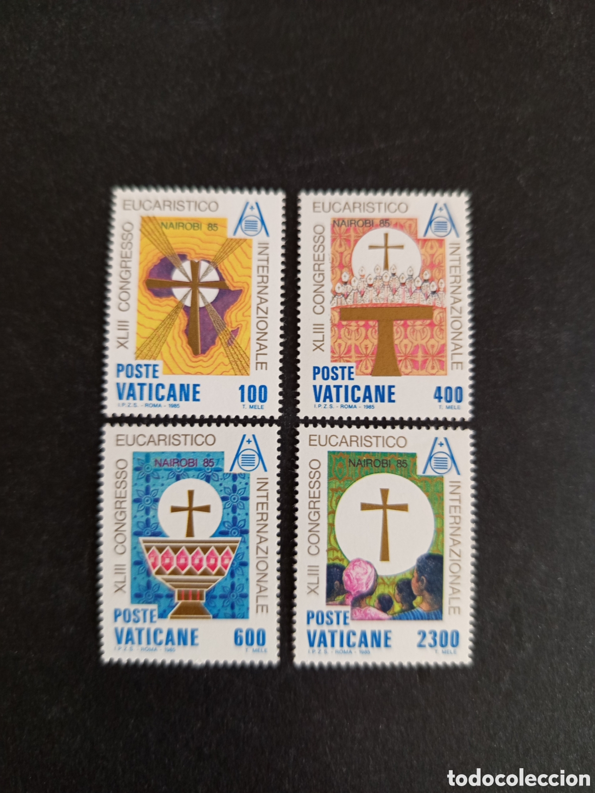 Sellos: Vaticano,1985. Congreso Eucaristico. Yv. 779/82.. completa en nuevo. Pedido m&iacute;nimo 3 &euro;. Ver fotos.