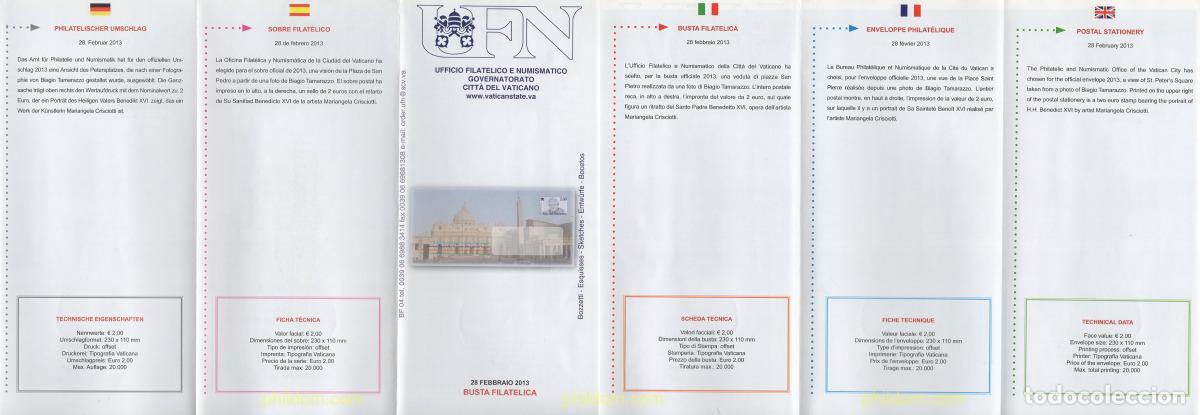 Sellos: 647465 MNH VATICANO 0203 PLAZA DE SAN PEDRO