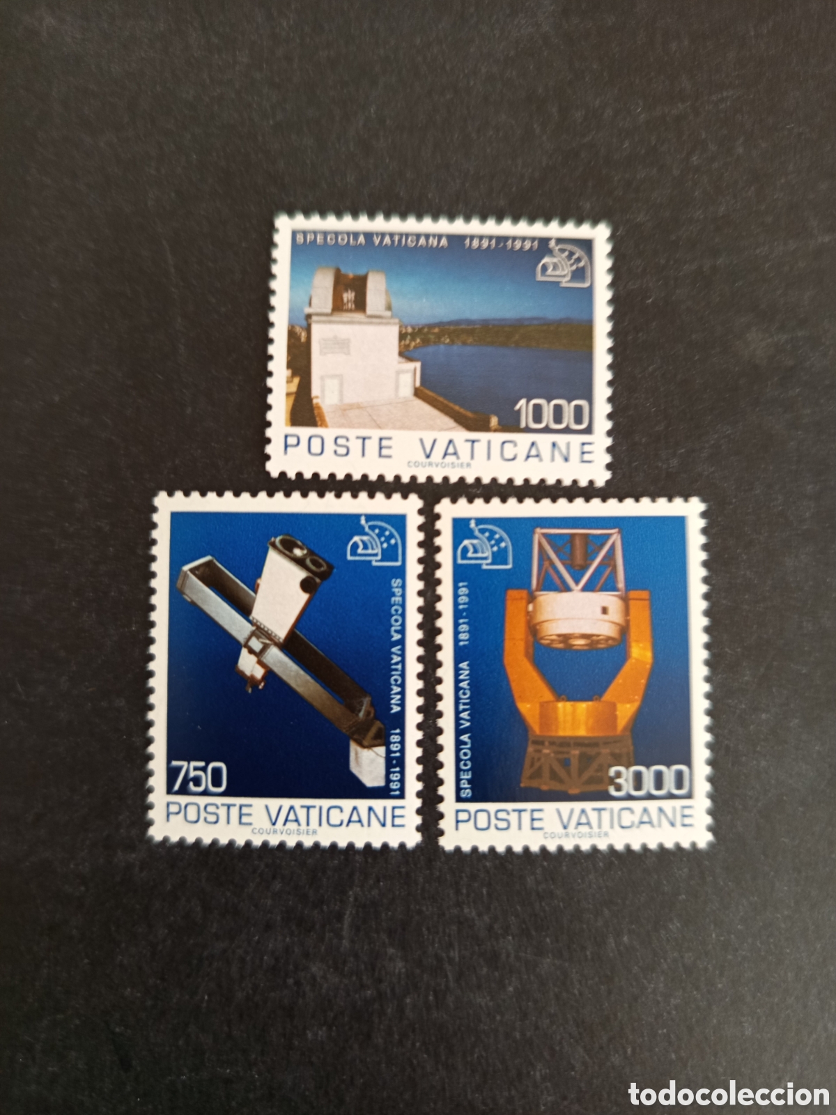 Sellos: Vaticano,1991. Observatorio Vaticano. Yv. 908/10. Completa en nuevo. Pedido m&iacute;nimo 3 &euro;. Ver fotos.