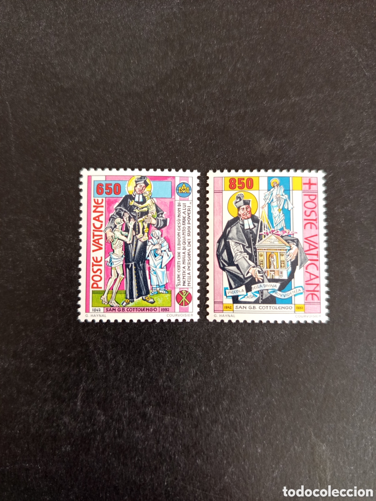Sellos: Vaticano,1992. S. Giuseppe Cottolengo. Yv. 924/5. Completa en nuevo. Pedido m&iacute;nimo 3 &euro;. Ver fotos.