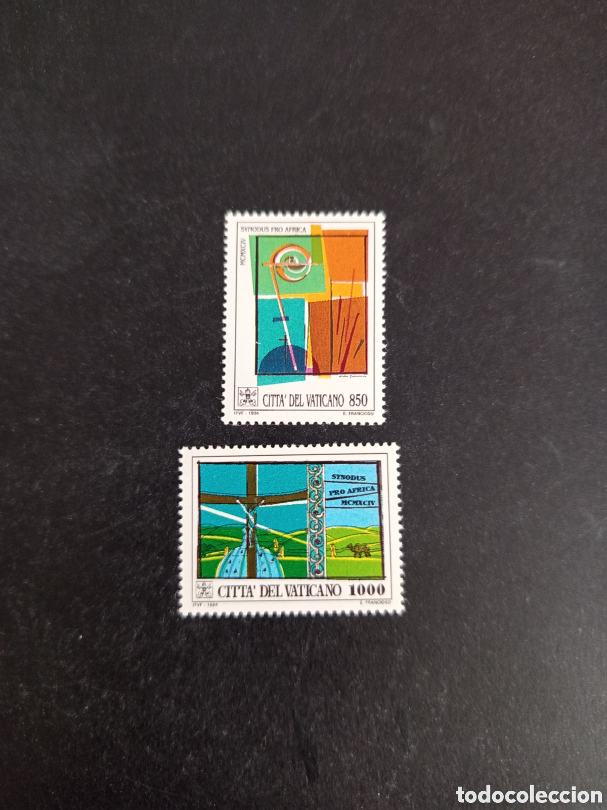 Sellos: Vaticano, 1994. S&iacute;nodo Episcopal para &Aacute;frica. Yv. 978/9. Completa en nuevo. Pedido m&iacute;nimo 3 &euro;.