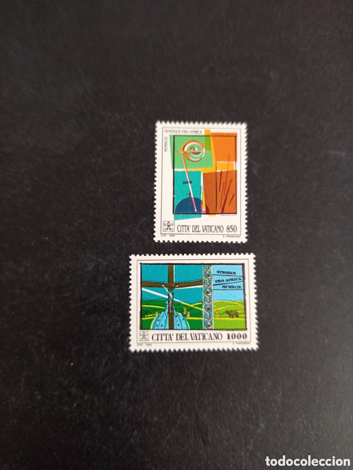 Sellos: Vaticano, 1994. S&iacute;nodo Episcopal para &Aacute;frica. Yv. 978/9. Completa en nuevo. Pedido m&iacute;nimo 3 &euro;.