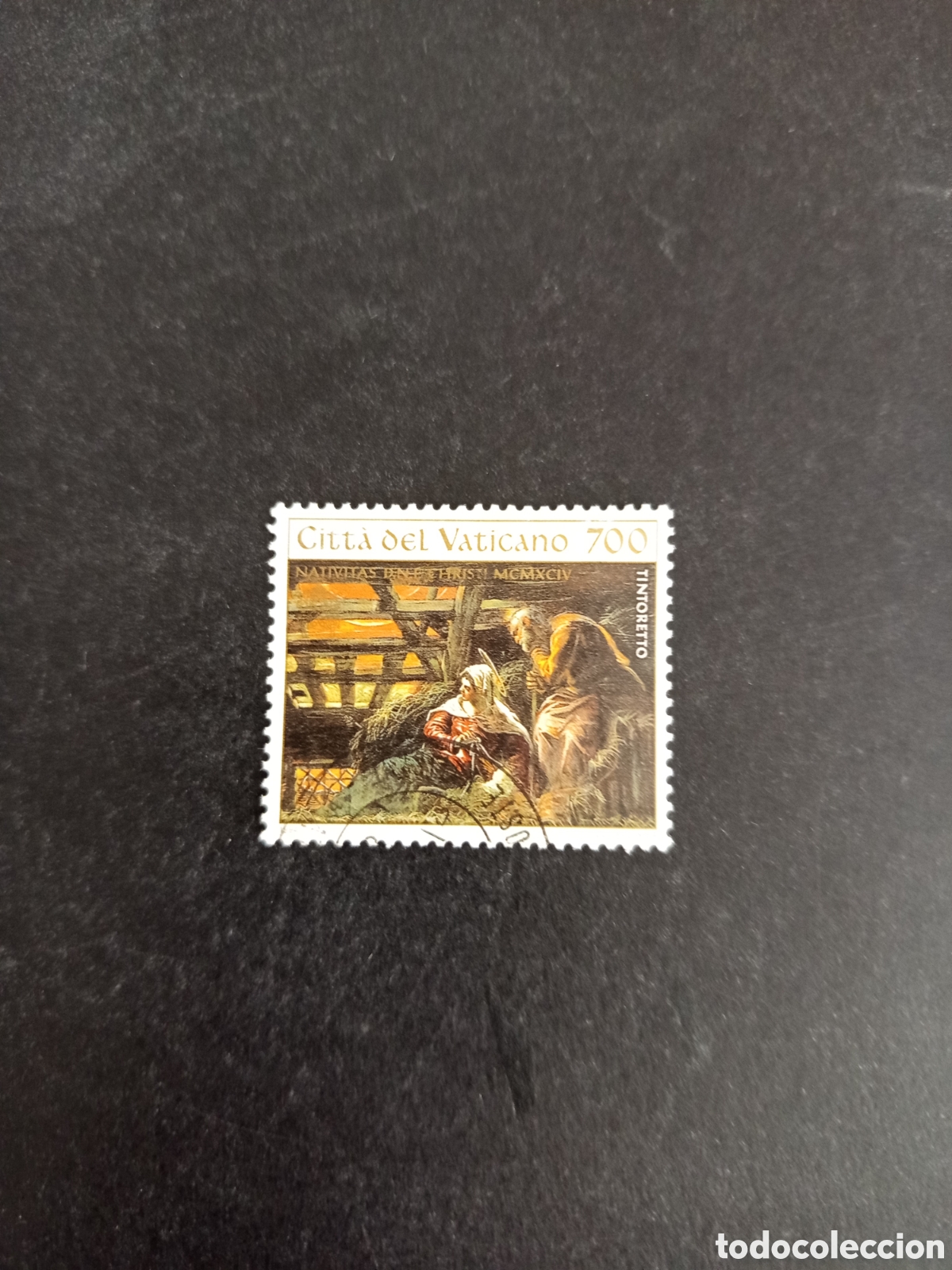 Sellos: Vaticano,1994. Navidad . Obras de Tintoreto. Yv. 995. Sello usado. Pedido m&iacute;nimo 3 &euro;. Ver fotos.