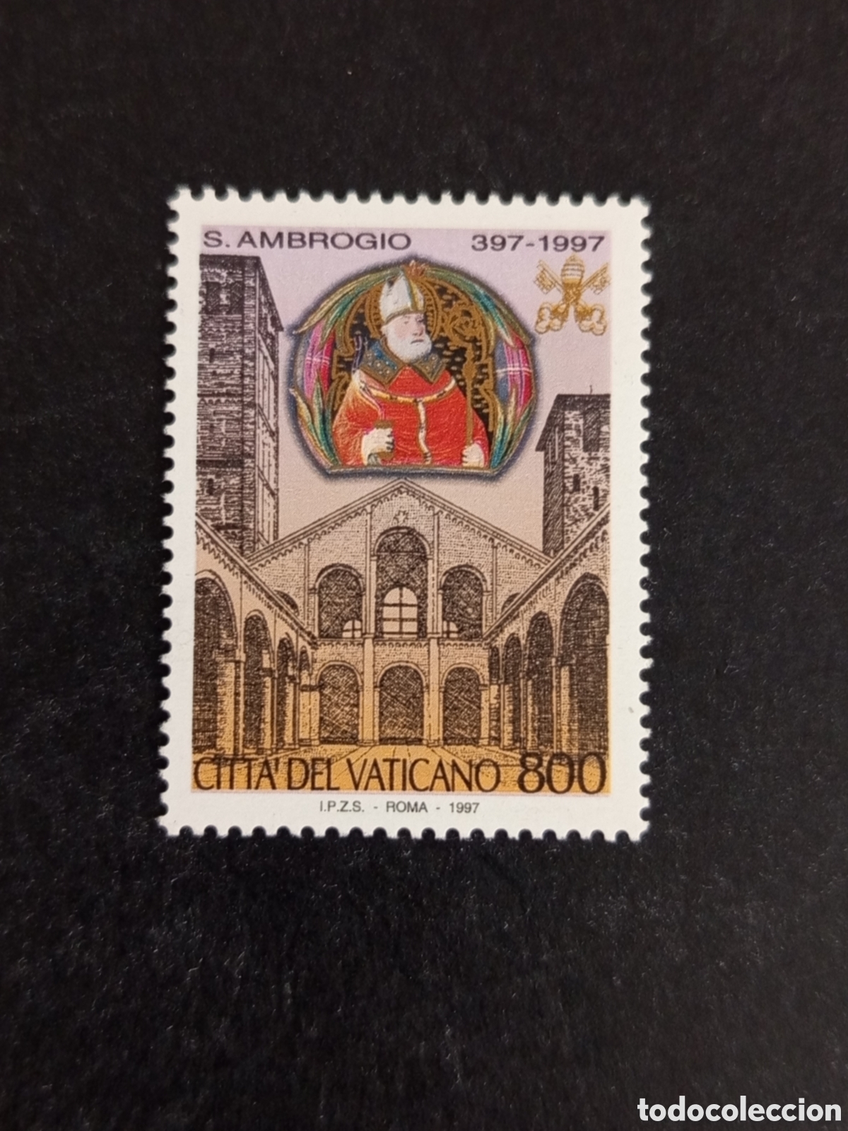 Sellos: Vaticano,1997. San Ambrosio. Yv. 1083. Completa en nuevo. Pedido m&iacute;nimo 3 &euro;. Ver fotos.
