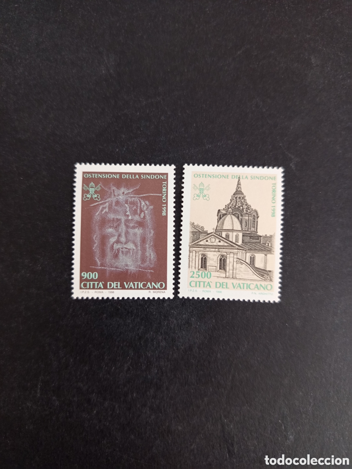 Sellos: Vaticano,1998. Santo Sudario. Yv. 1106/7. Completa en nuevo. Pedido m&iacute;nimo 3 &euro;. Ver fotos.