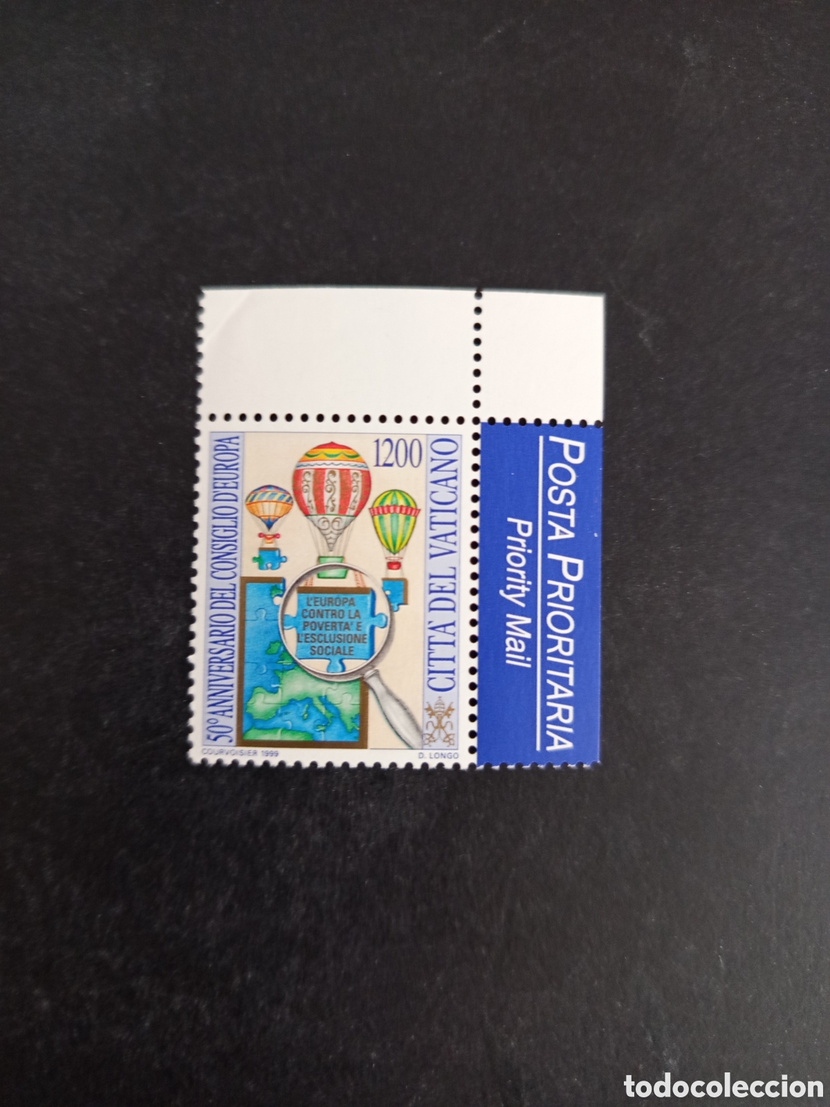 Sellos: Vaticano,1999. 50 A&ntilde;os Consejo de Europa.Yv. 1155. Completa en nuevo. Pedido m&iacute;nimo 3 &euro;. Ver fotos.