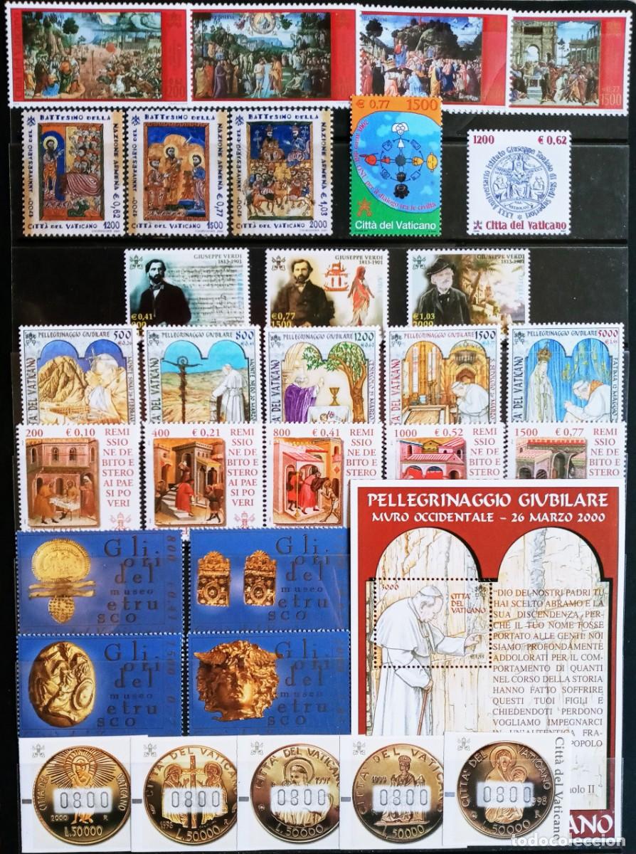 Sellos: VATICANO - IVERT ... 26 SELLOS+ 1HB+ 5 ATM NUEVOS **SERIES COMPLETAS DEL A&Ntilde;O 2001- LO DE LA FOTO