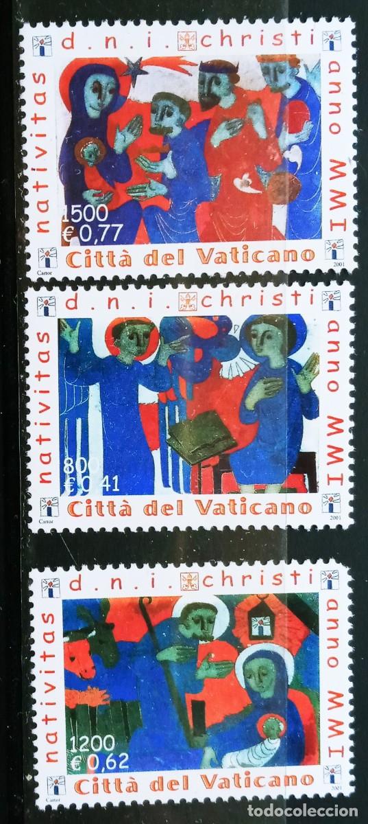 Sellos: VATICANO - IVERT 1247+ 1249 NUEVOS ** NAVIDAD A&Ntilde;O 2001 - SELLO DE 0,62&euro; FALTA UN DIENTE SIN CONTAR