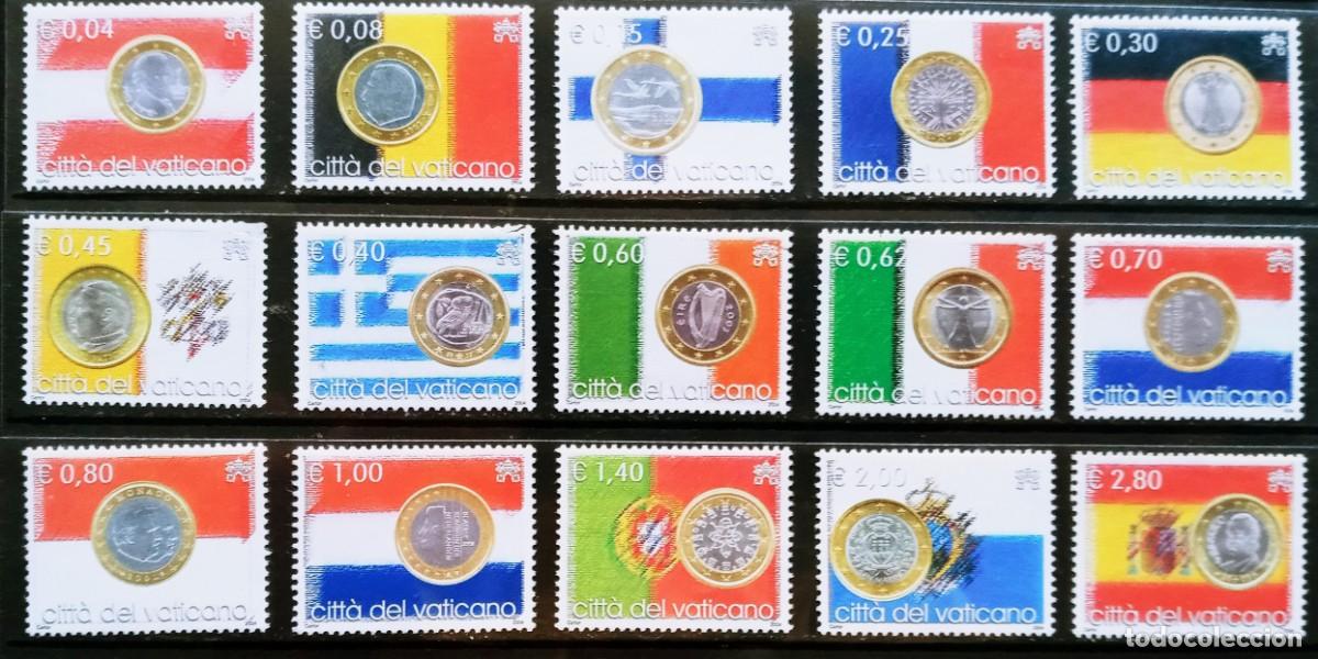 Sellos: VATICANO - IVERT 1345/51 NUEVOS ** EL &euro;URO MONEDA UNICA 25 PAISES A&Ntilde;O 2004 LA DE LA FOTO