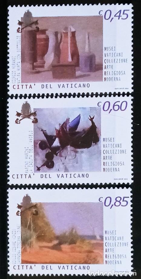 Sellos: VATICANO - IVERT 1360+1361 +1363 NUEVOS ** ARTE CONTEMPORANEO MUSEO DEL VATICANO A&Ntilde;O 2004