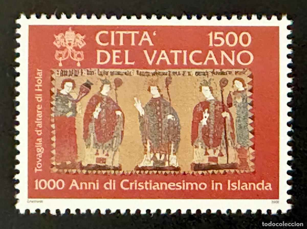 Sellos: Vaticano 2000 Mi. 1337 emisi&oacute;n conjunta cristianismo Islandia Holar