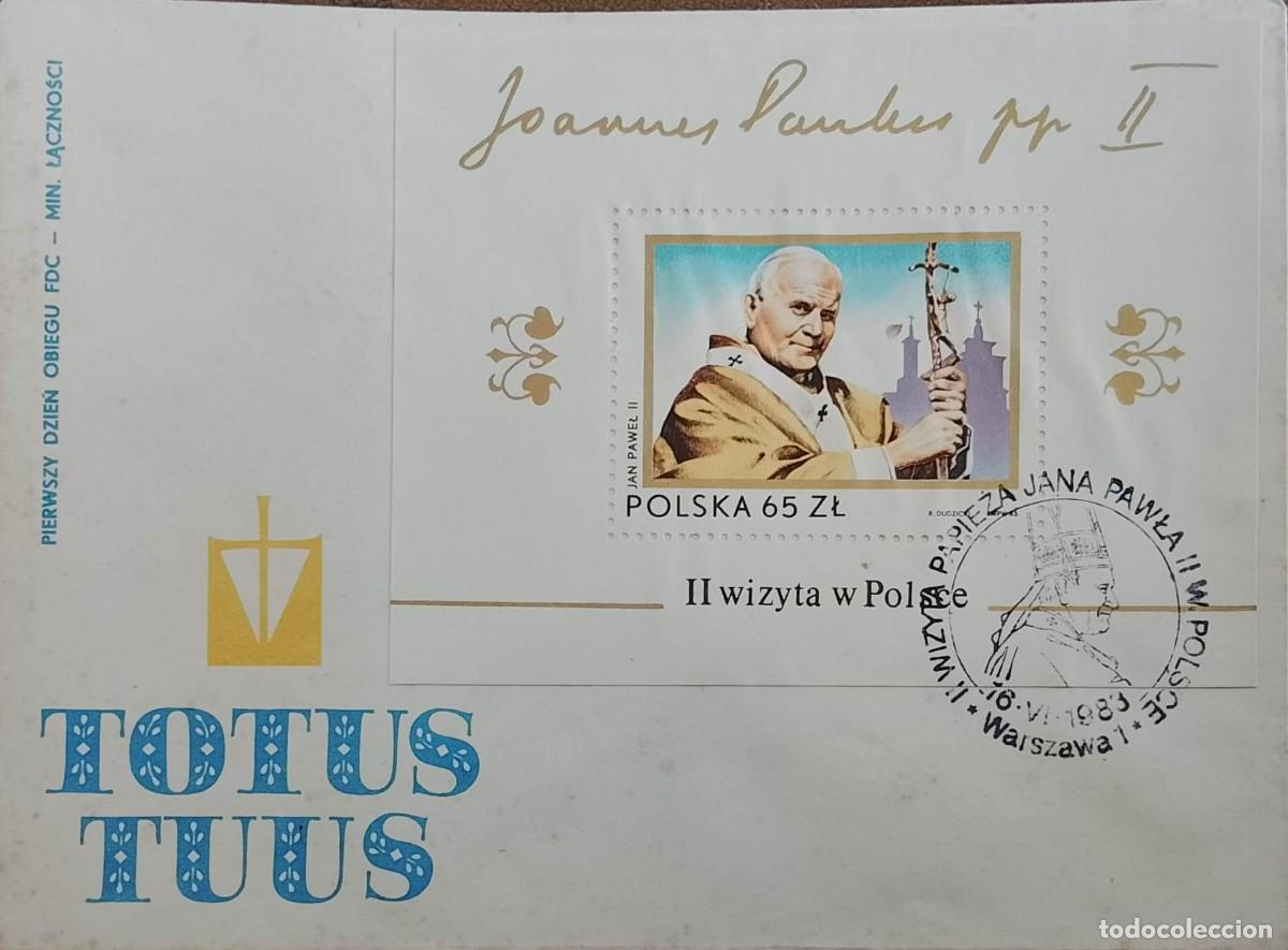 Sellos: TS) 1983 POLAND, FDC,WITH POPE JUAN PABLO II SECOND APOSTOLIC VISIT TO HIS NATIVE COUNTRY,XF.