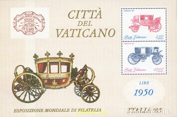 Stamps: 258739 MNH VATICANO 1985 EXPOSICION FILATELICA INTERNACIONAL. &rdquo;ITALIA 85&rdquo;, EN ROMA