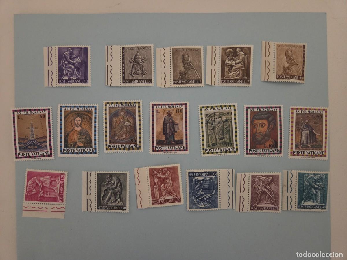 Selos: Bloque sellos (18 unidades) Poste Vaticane 1974