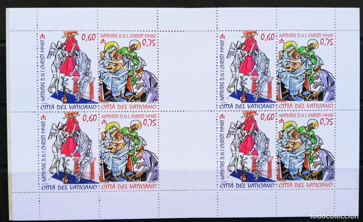 Sellos: VATICANO - IVERT 1606/07 CARNET C1606 NUEVOS ** NAVIDAD A&Ntilde;O 2012