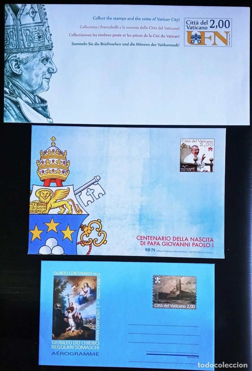 Sellos: VATICANO - IVERT .... 3 SOBRES NUEVOS A&Ntilde;O 2012 LOS DE LA FOTO