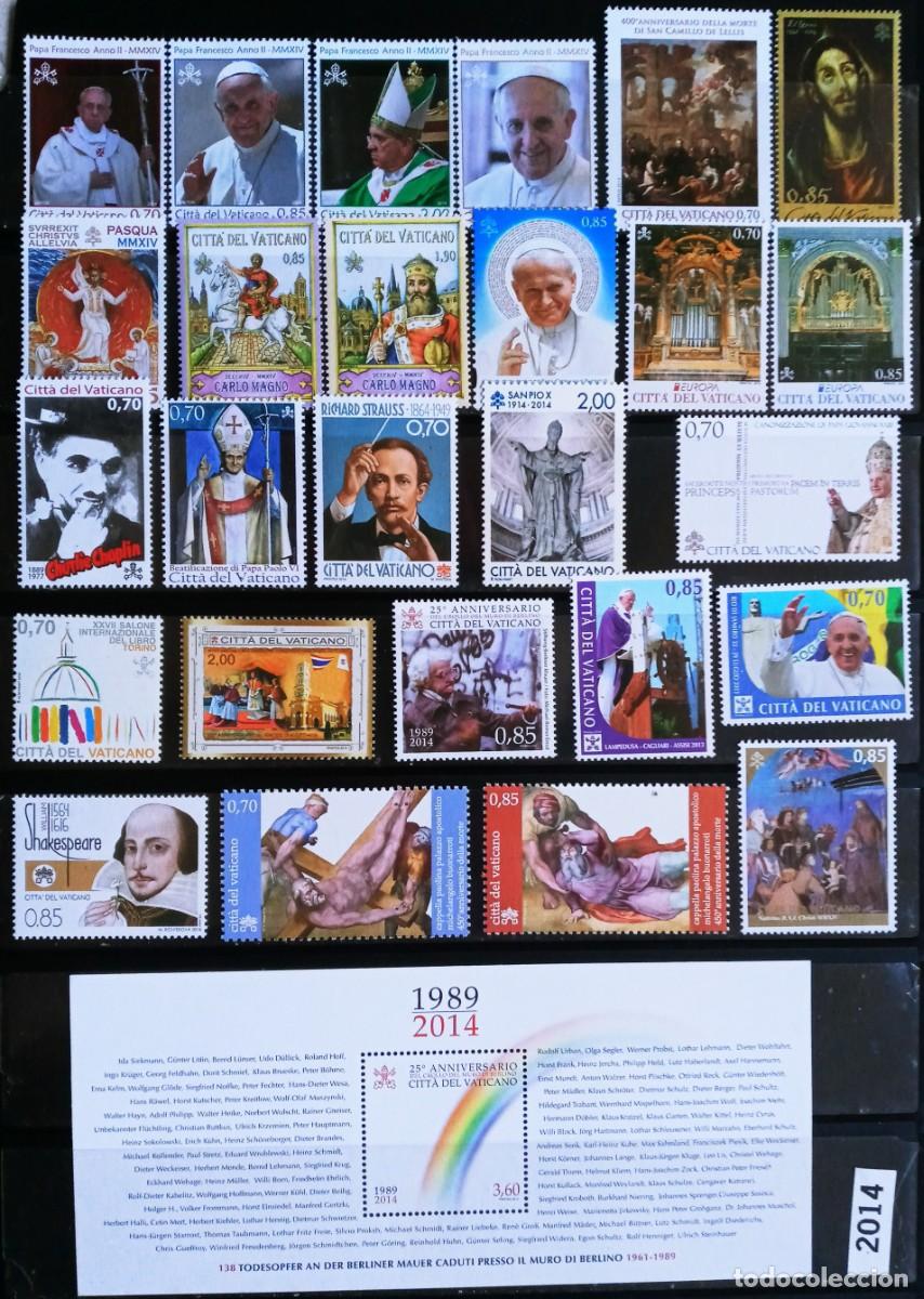 Sellos: VATICANO - IVERT 26 SELLOS + 5 HB NUEVOS ** SERIES COMPLETAS A&Ntilde;O 2014 - LOS DE LAS 2 FOTOS