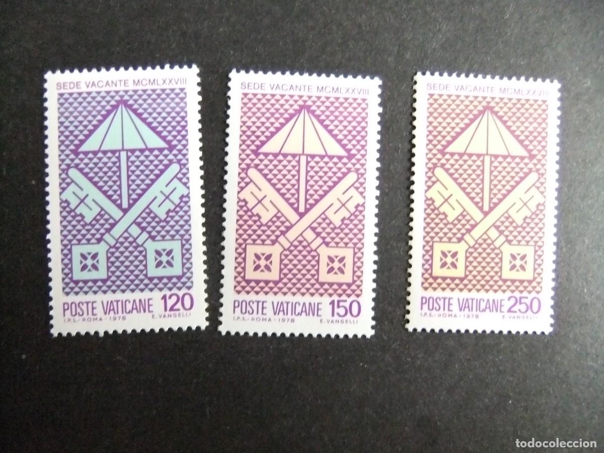Francobolli: L 146 VATICANO 1978 / SIEGE VACANT ASIENTO VACANTE / YVERT 656 / 658 MNH