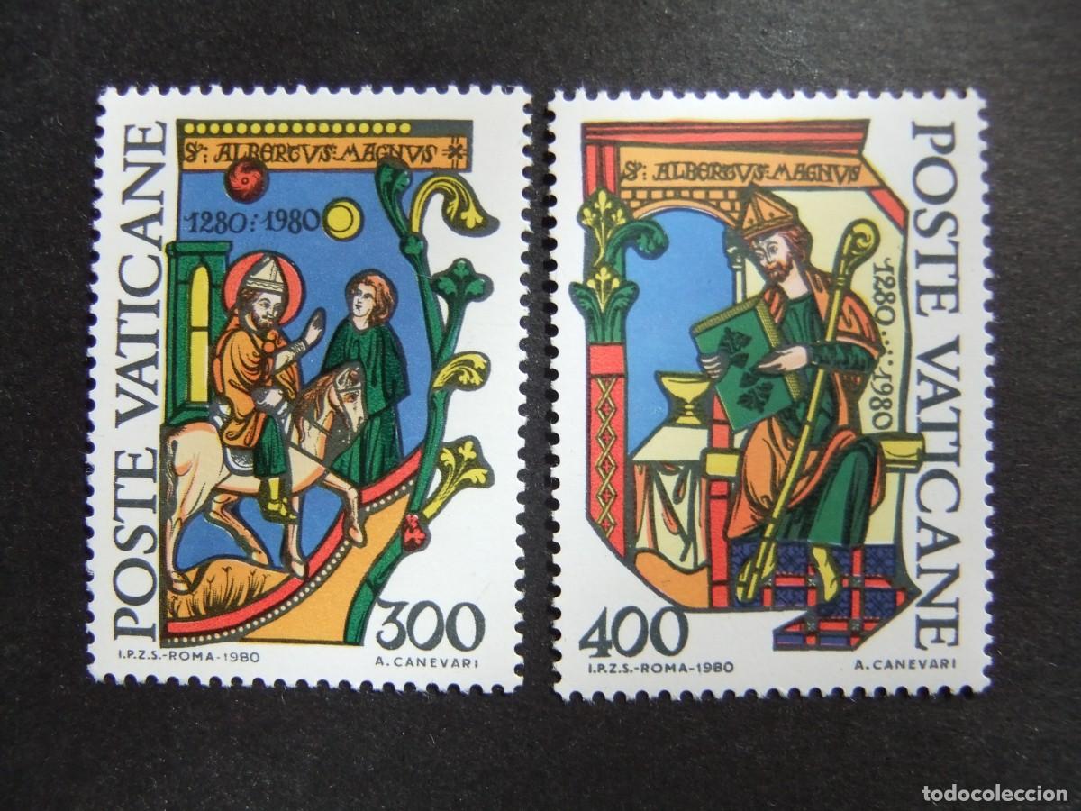 Selos: L 146 VATICANO 1980 / 700 ANIVER. de la MUERTE de ALBERT le GRAND / YVERT 698 / 699 MNH