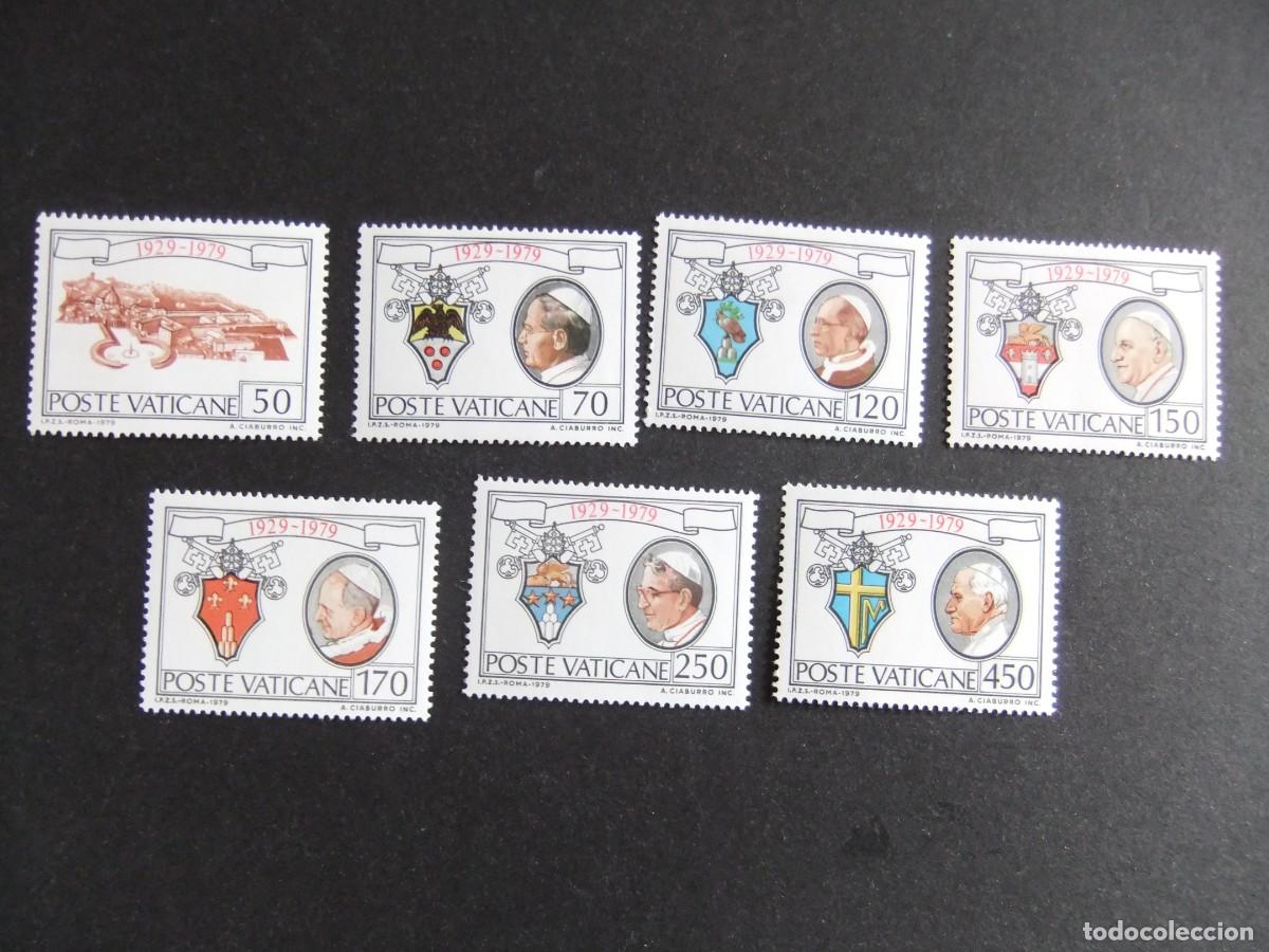 Sellos: L 146 VATICANO 1979 / 50 ANIVER. de la FUNDACION del VATICANE / YVERT 678 / 684 MNH