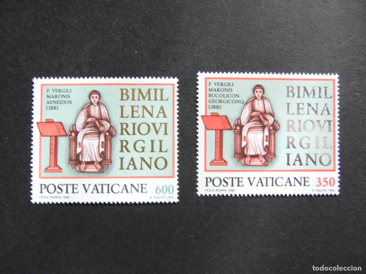 Sellos: L 146 VATICANO 1981 / BIMILENARIO DE VIRGILIO / YVERT 706 / 707 MNH
