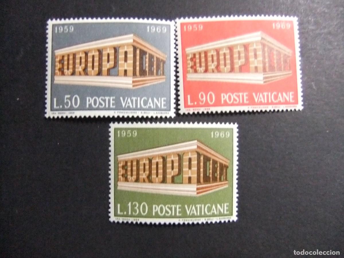 Sellos: L 148 VATICANO 1969 / EUROPA CEPT / YVERT 488 / 490 MNH
