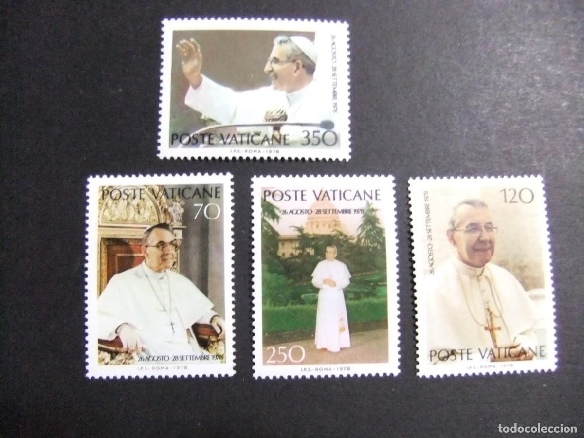 Sellos: L 148 VATICANO 1978 / PONTIFICADO del PAPA JUAN PABLO I / YVERT 662 / 665 MNH