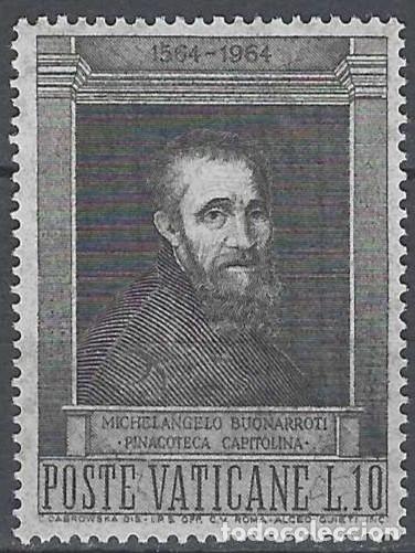 Sellos: CIUDAD DEL VATICANO 1964 - 4&ordm; CENTENARIO DE LA MUERTE DE MIGUEL &Aacute;NGEL - MNH**