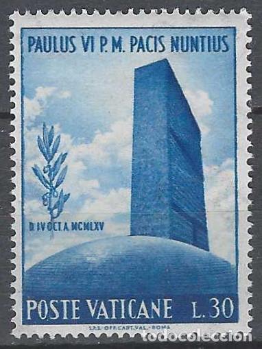 Sellos: CIUDAD DEL VATICANO 1965 - EDIFICIO DE LA ONU EN NUEVA YORK - MNH**