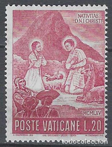 Sellos: CIUDAD DEL VATICANO 1965 - NAVIDAD, NAVIDAD PERUANA - MNH**