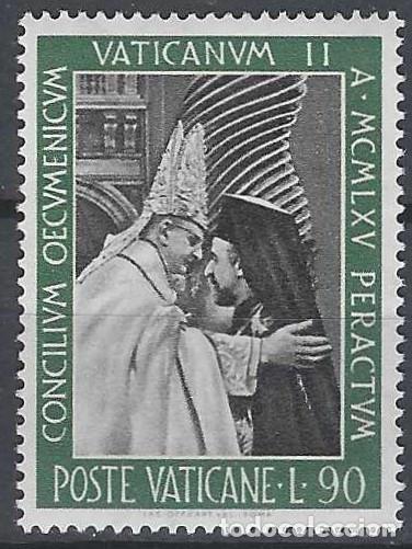 Sellos: CIUDAD DEL VATICANO 1966 - PAPA PABLO VI CON ATHENAGORAS - MNH**