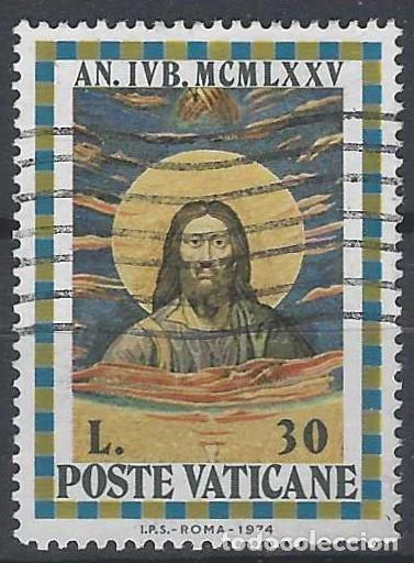Sellos: CIUDAD DEL VATICANO 1974 - A&Ntilde;O JUBILAR ORDINARIO, JESUCRISTO - USADO