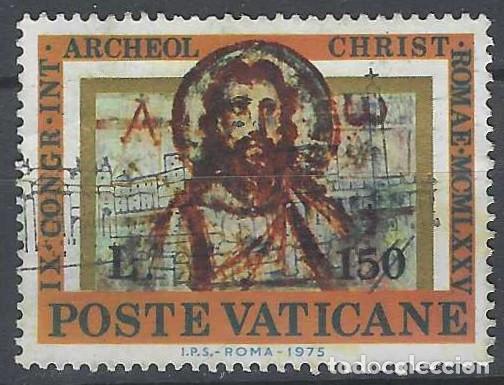 Sellos: CIUDAD DEL VATICANO 1975 - IMAGEN DE JESUCRISTO - USADO