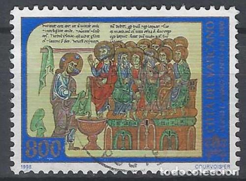 Sellos: CIUDAD DEL VATICANO 1998 - A&Ntilde;O SANTO 2.000, EL LAVADO DE PIES - USADO
