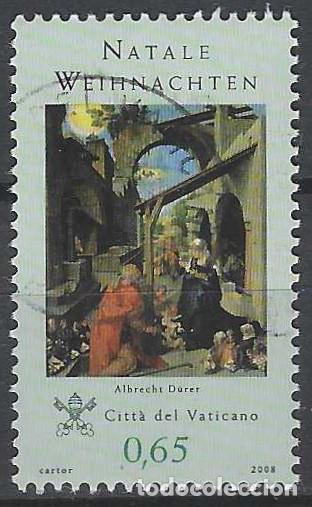 Sellos: CIUDAD DEL VATICANO 2008 - NAVIDAD, &rdquo;NATIVIDAD DE D&Uuml;RER&rdquo;, CONJUNTA CON ALEMANIA - USADO