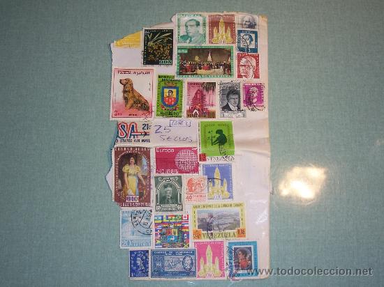 Sellos: LOTE 2 CON 25 SELLOS - Foto 1