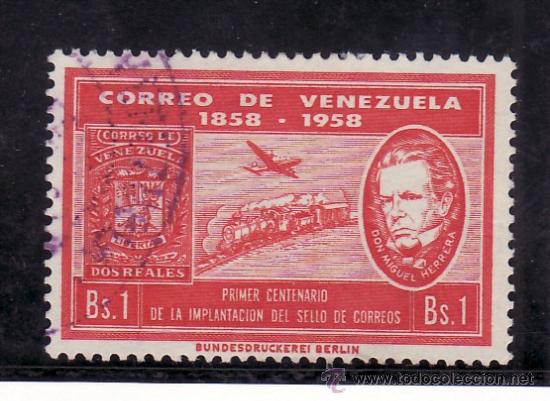 Sellos: venezuela a  682 usada, centenario del sello, - Foto 1