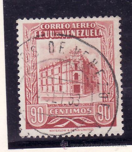 Sellos: venezuela a 445 usada, edificio de correos en caracas - Foto 1