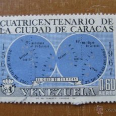 Francobolli: VENEZUELA 1967, IV CENT. CIUDAD DE CARACAS, CORREO AEREO,YVERT 915