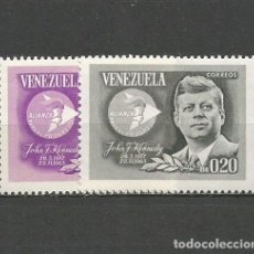 Sellos: VENEZUELA YVERT NUM. 726/727 * SERIE COMPLETA CON FIJASELLOS. Lote 61465231